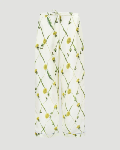 Dandelion Silk Pyjama Trousers in Sherbet