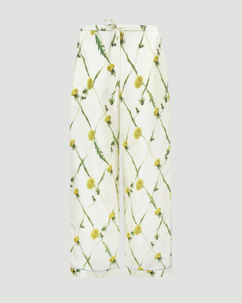 Dandelion Silk Pyjama Trousers in Sherbet