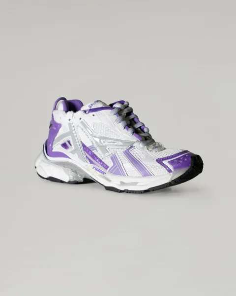 Runner Trainers in Purple and Silver