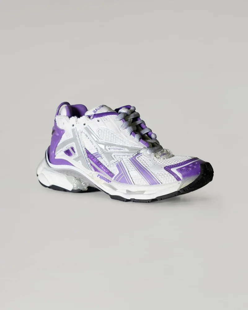 Runner Trainers in Purple and Silver