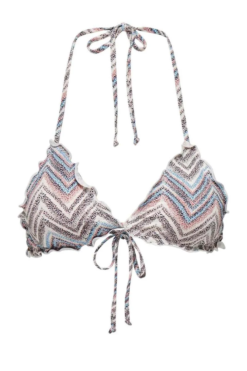 Бански Onlandrea Ruffle Tie Bikini Top 15250846 19-1430 tcx mink
