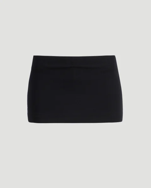 Mini Cycling Skirt in Black