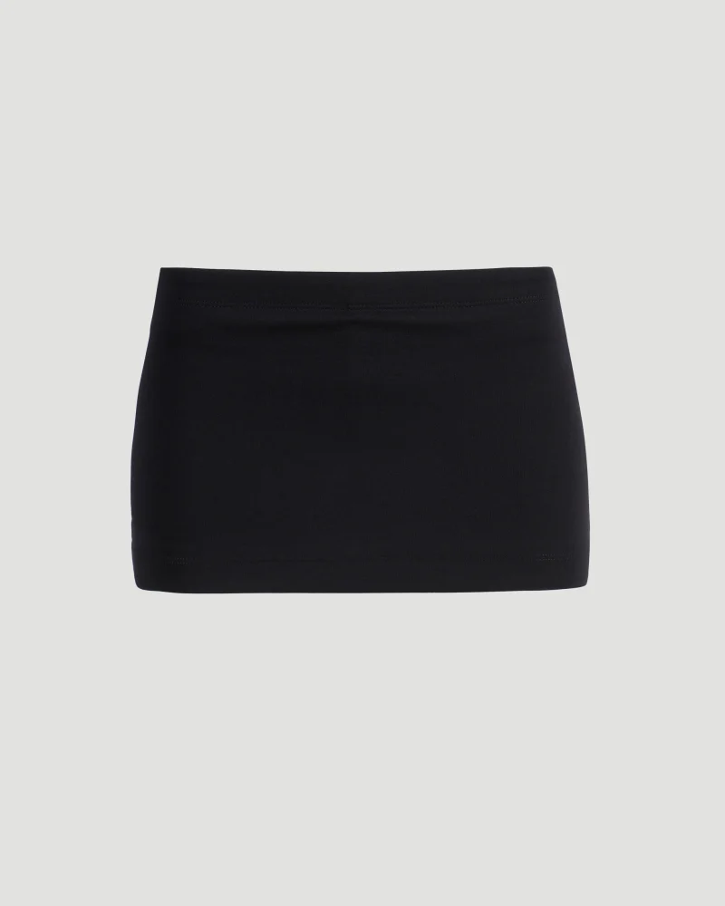 Mini Cycling Skirt in Black