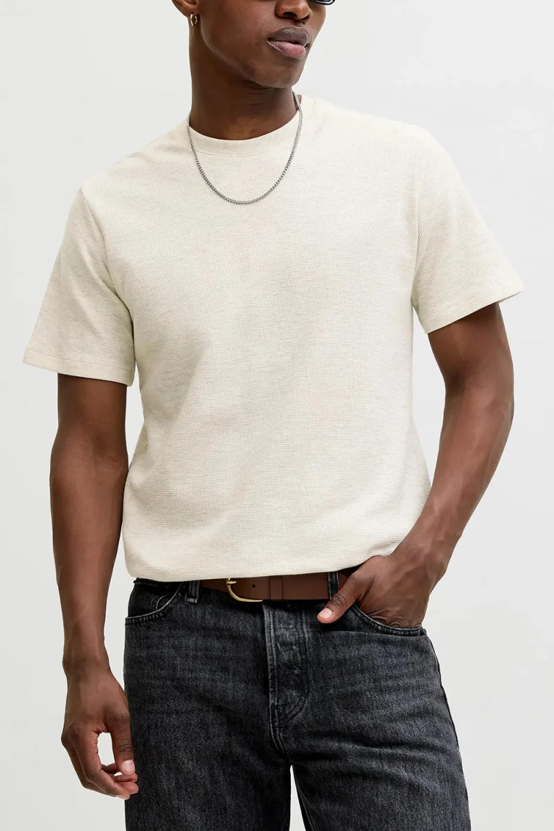 T-Shirt Jjeaustin 12278952 11-0105 TCX antique white — снимка 2