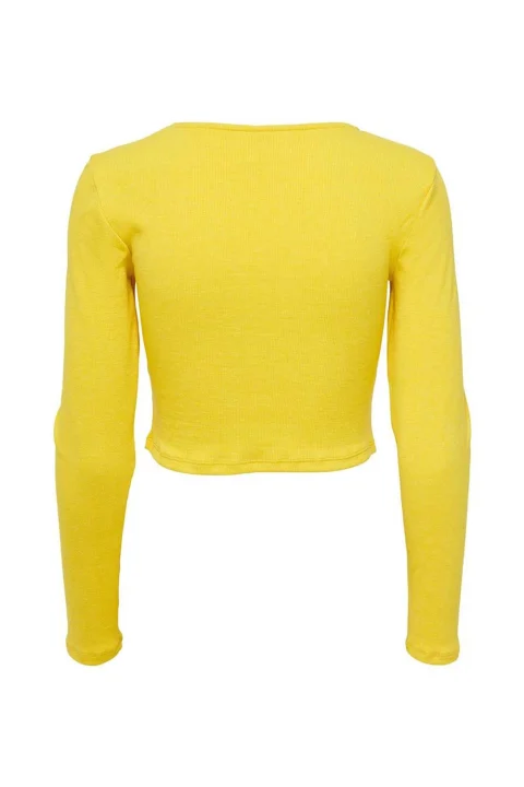 Top Onltrina L/S Rib Top Box Jrs 15284979 14-0750 TCX passion fruit — снимка 2