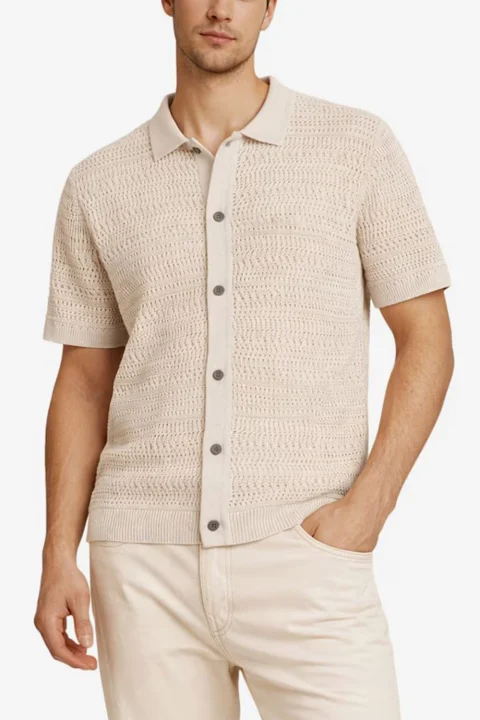 Polo Jprbluhamilton Button Through Ss 12294991 12-0705 TCX sea pearl — снимка 2