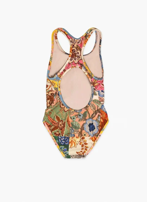 Цял бански с принт 'Patch Floral' Zimmermann Kids — снимка 3
