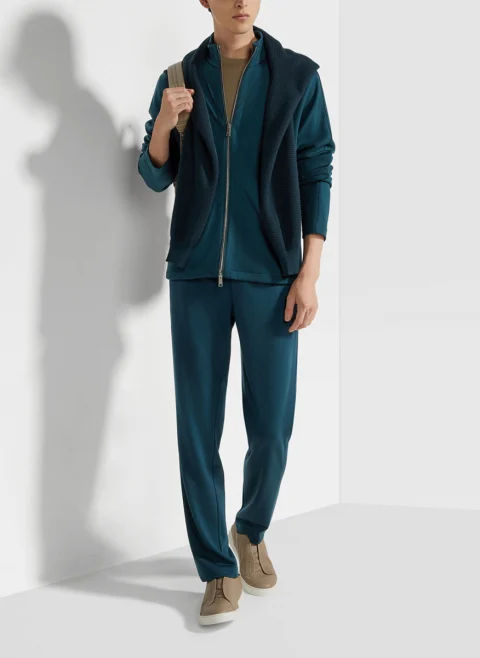 Спортен панталон от вълна 'High Performance' Zegna — снимка 4