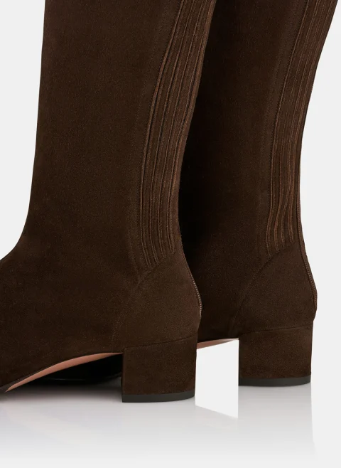 Велурени ботуши 'Saint Honore' Aquazzura — снимка 5