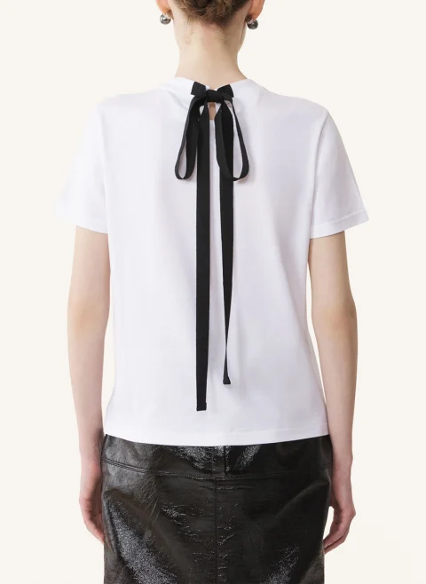 Тишърт с панделка Lanvin — снимка 8