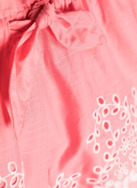 Къс панталон с бродерия Zimmermann Kids — снимка 3