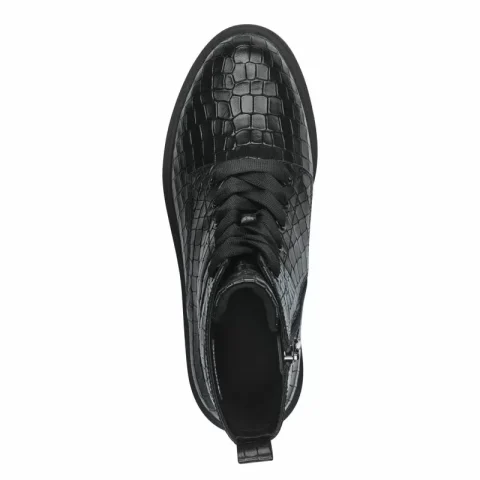 Дамски Кубинки TAMARIS – 1-25208-43-028 BLACK CROCO — снимка 5