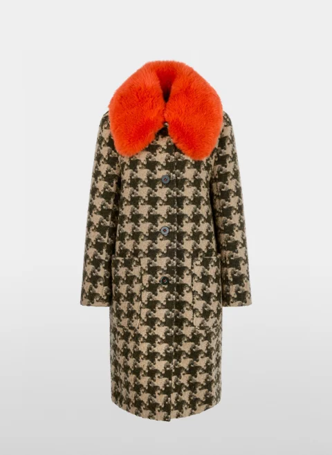 Палто с вълна 'Houndstooth' Marc Cain Collections — снимка 7