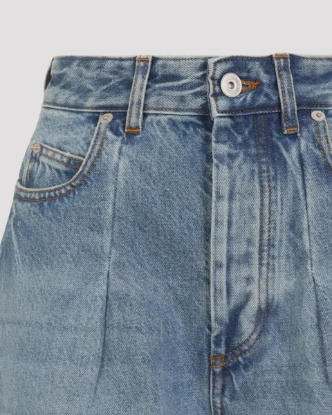 The Ovalo De-Nîmes Denim Pants in Blue — снимка 3