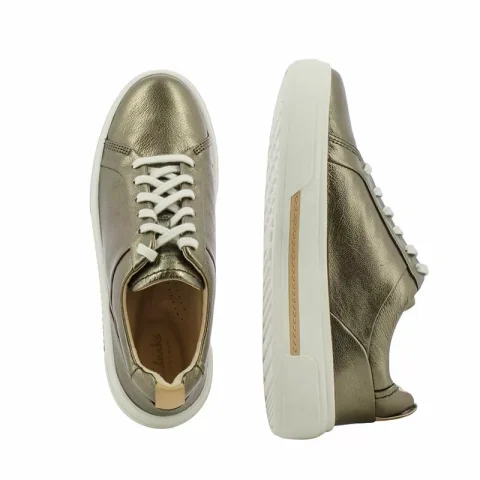 Дамски Сникърс CLARKS – 26178843 HOLLYHOCK WALK METALLIC — снимка 4