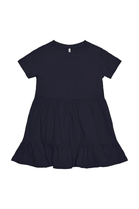 Детски Рокля Kmgmay S/S Cutline Dress Solid Jrs 15253869 19-3924 tcx night sky