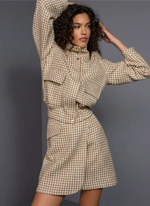 Бомбър яке 'Houndstooth' Marc Cain Collections — снимка 8