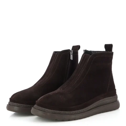 Дамски Равни Боти VERONELLA – 261-13 BROWN SUEDE — снимка 3