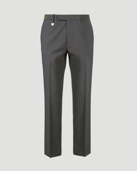 Relaxed Fit Wool Tailored Trousers