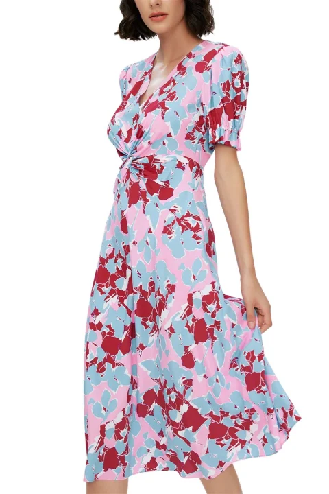 Рокля Anaba S/S DVFDS1S017EFMMP C2849 earth floral multi med pink