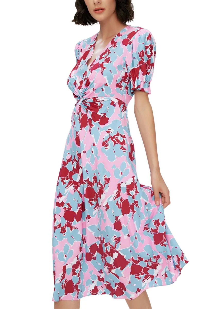 Рокля Anaba S/S DVFDS1S017EFMMP C2849 earth floral multi med pink