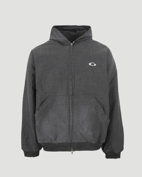 Trompe L'œil Hoodie in Anthracite