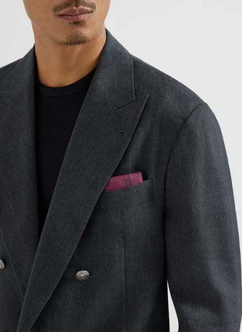 Кърпичка за сако от коприна Brunello Cucinelli — снимка 6