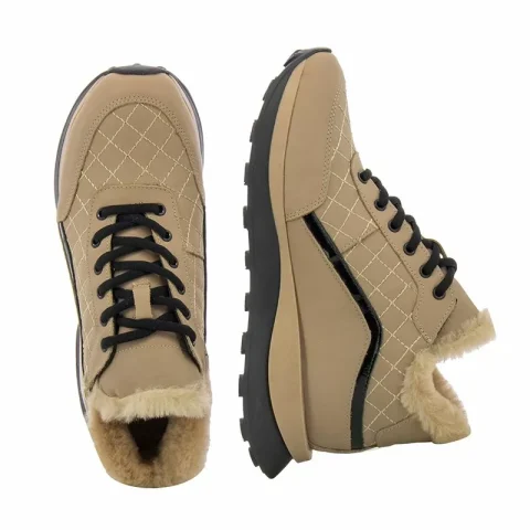 Дамски Спортни Боти CARLO FABIANI – 038.344 ICELAND Beige 26 — снимка 5