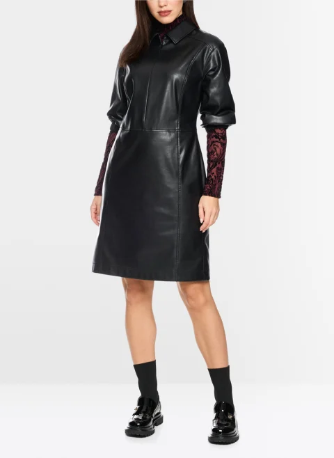 Рокля 'Leather look' Marc Cain Collections