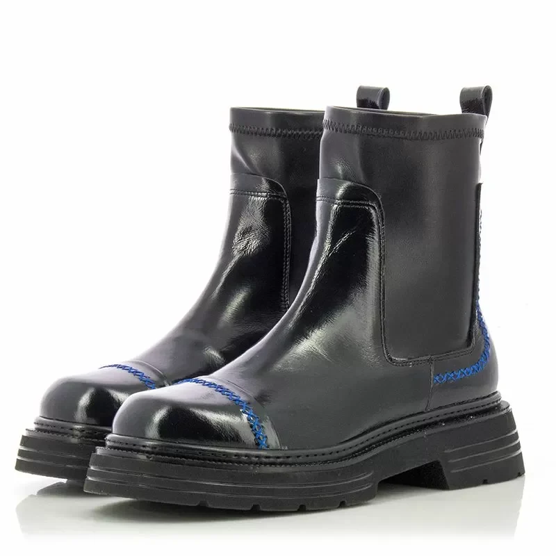 Дамски Равни Боти COCONUT – 040-583 BLACK — снимка 3