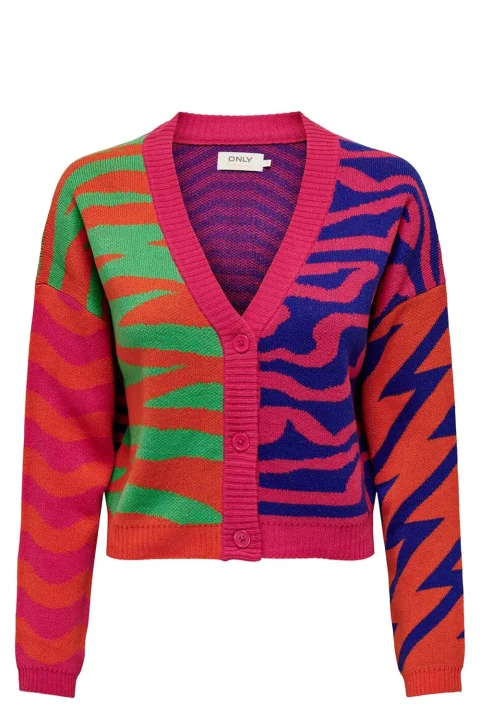 Жилетка Onladora Ls Jq V-Neck Cardigan Knt 15309335 17-1456 TCX tigerlily