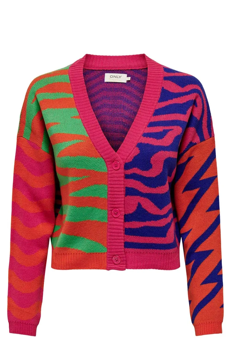 Жилетка Onladora Ls Jq V-Neck Cardigan Knt 15309335 17-1456 TCX tigerlily