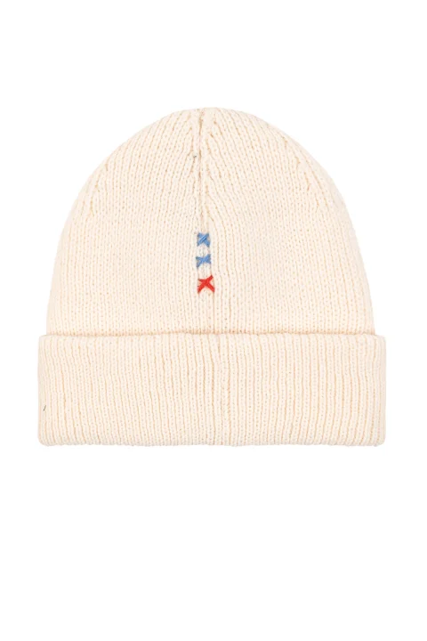 Шапка S&S Chain Stitch Cuff Beanie SSM53005 280 ivory — снимка 2