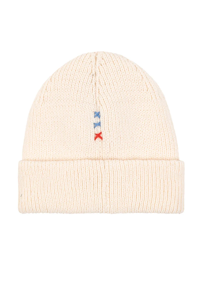 Шапка S&S Chain Stitch Cuff Beanie SSM53005 280 ivory — снимка 2