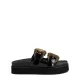 Дамски черни чехли VERSACE JEANS — снимка 2