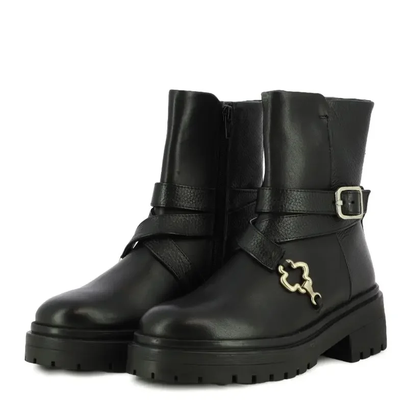 Дамски Кубинки APEPAZZA – F2COMBAT34/LEA CELINA-BLACK — снимка 3