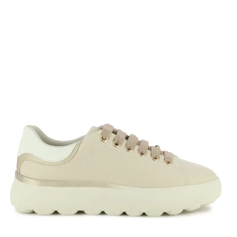 Дамски Сникърс GEOX – D65TCB D SPHERICA PAPYRUS/LT GOLD