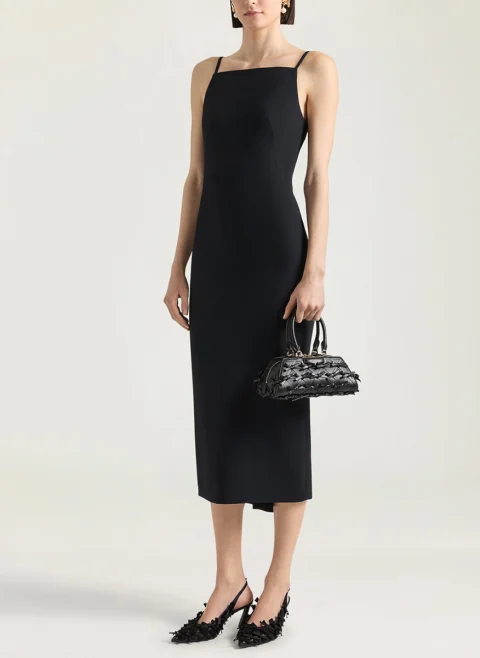 Миди рокля с асиметричен мотив Givenchy