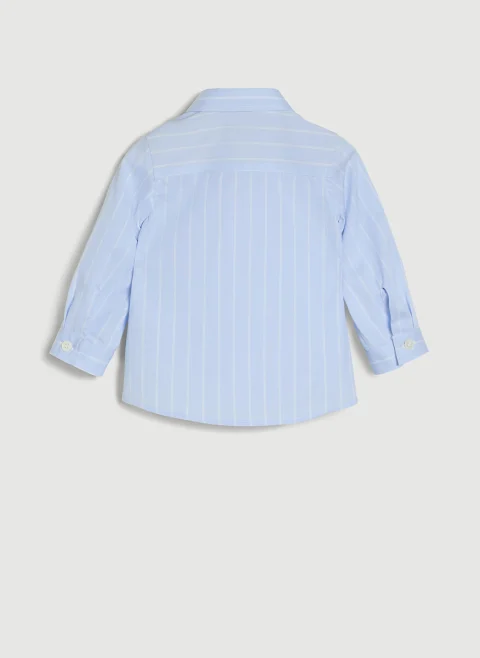Раирана риза с бродерия Brunello Cucinelli Kids 12-18M — снимка 3