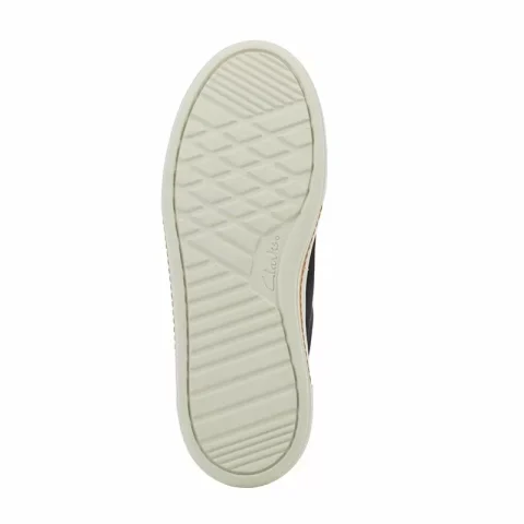 Дамски Сникърс CLARKS – 26182176 HOLLYHOCK ZIP BLACK NUBUCK — снимка 3