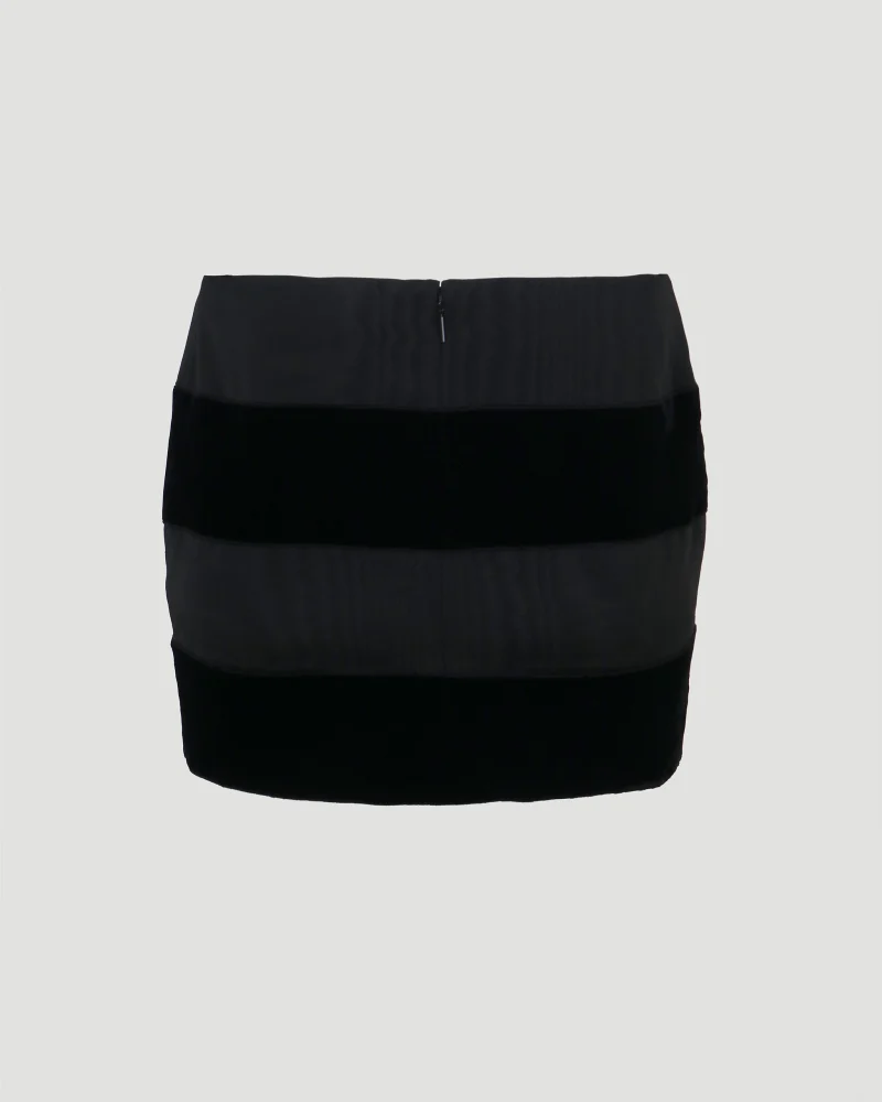 Mini Skirt in Faille Moiré — снимка 2