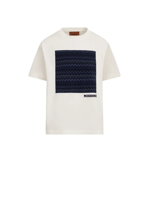 Тишърт със 'Zig-Zag' мотив Missoni Kids
