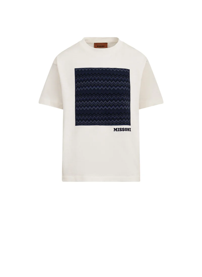 Тишърт със 'Zig-Zag' мотив Missoni Kids