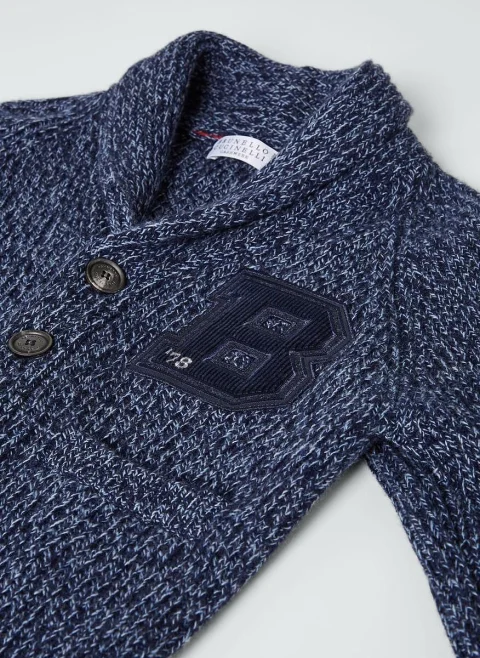 Жилетка с кашмир и коприна Brunello Cucinelli Kids 8 — снимка 2