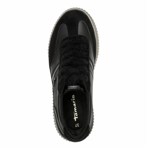 Дамски Сникърс TAMARIS – 1-23753-45-003 BLACK LEATHER — снимка 5