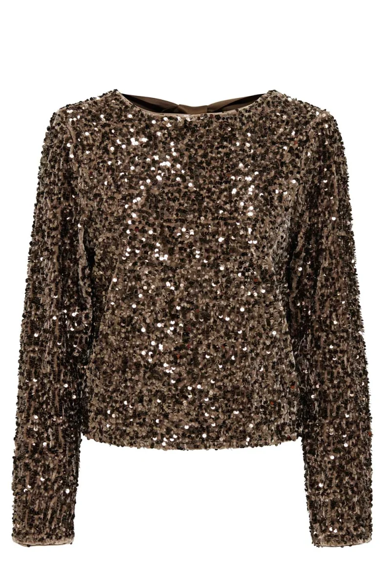 Top Onlconfidence L/S Sequin Bow Jrs 15360166 17-0807 TCX mountain trail