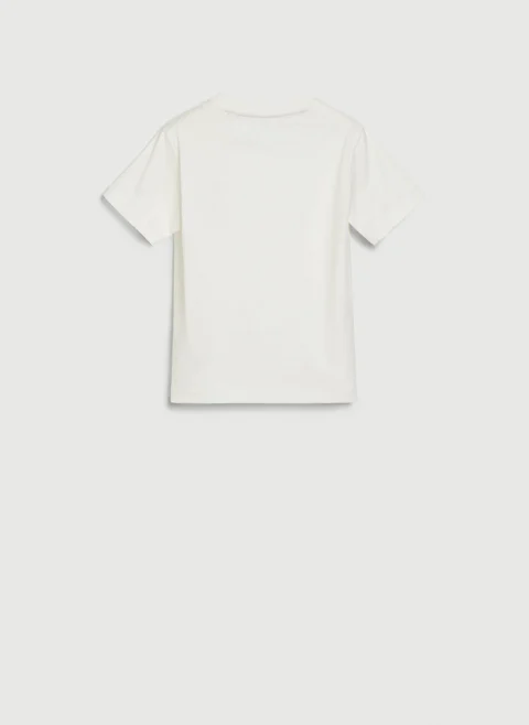 Тишърт с бродерия Brunello Cucinelli Kids 4-6 — снимка 5