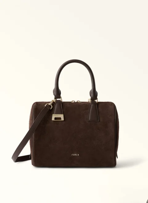 Чанта Furla Olivia Boston Toni Cioccolato M
