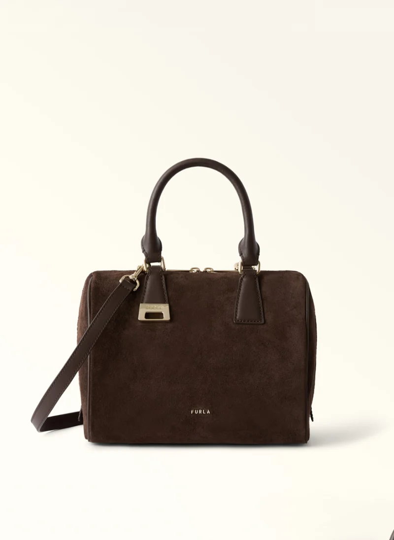 Чанта Furla Olivia Boston Toni Cioccolato M