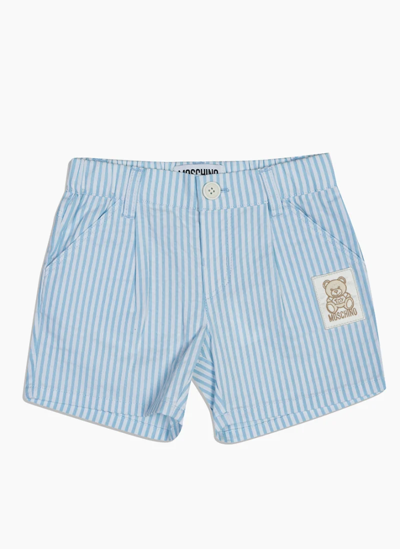 Къс панталон с бродерия Moschino Kids